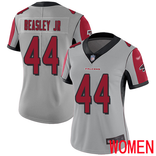 Atlanta Falcons Limited Silver Women Vic Beasley Jersey NFL Football 44 Inverted Legend